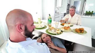 teen cocksucker fucked hard
