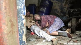 teen girl fucks homeless